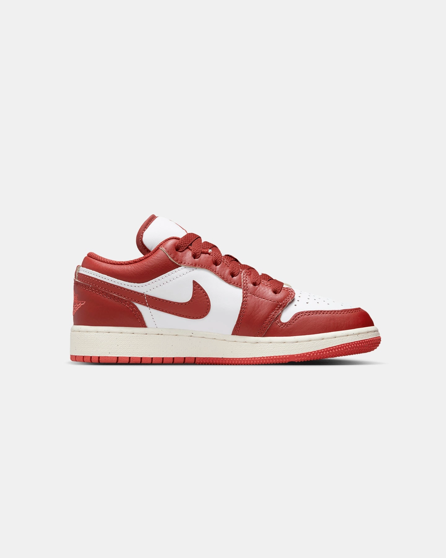 Jordan Kids' Air Jordan 1 Low SE (GS) White/Dune Red TPU Stabilizer