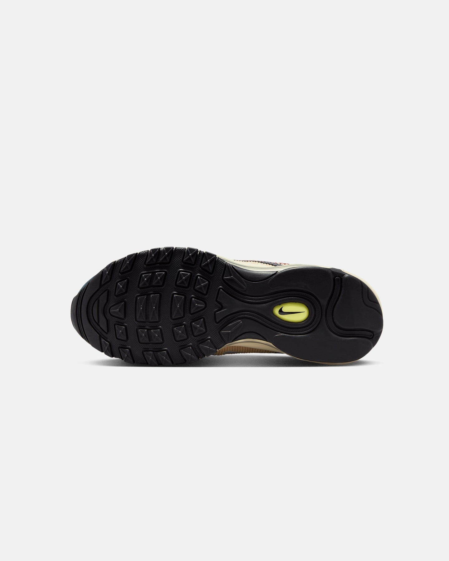 texture - type Chic Fit Nike Women's Air Max 97 "CordAiroy" Deep Jungle/White