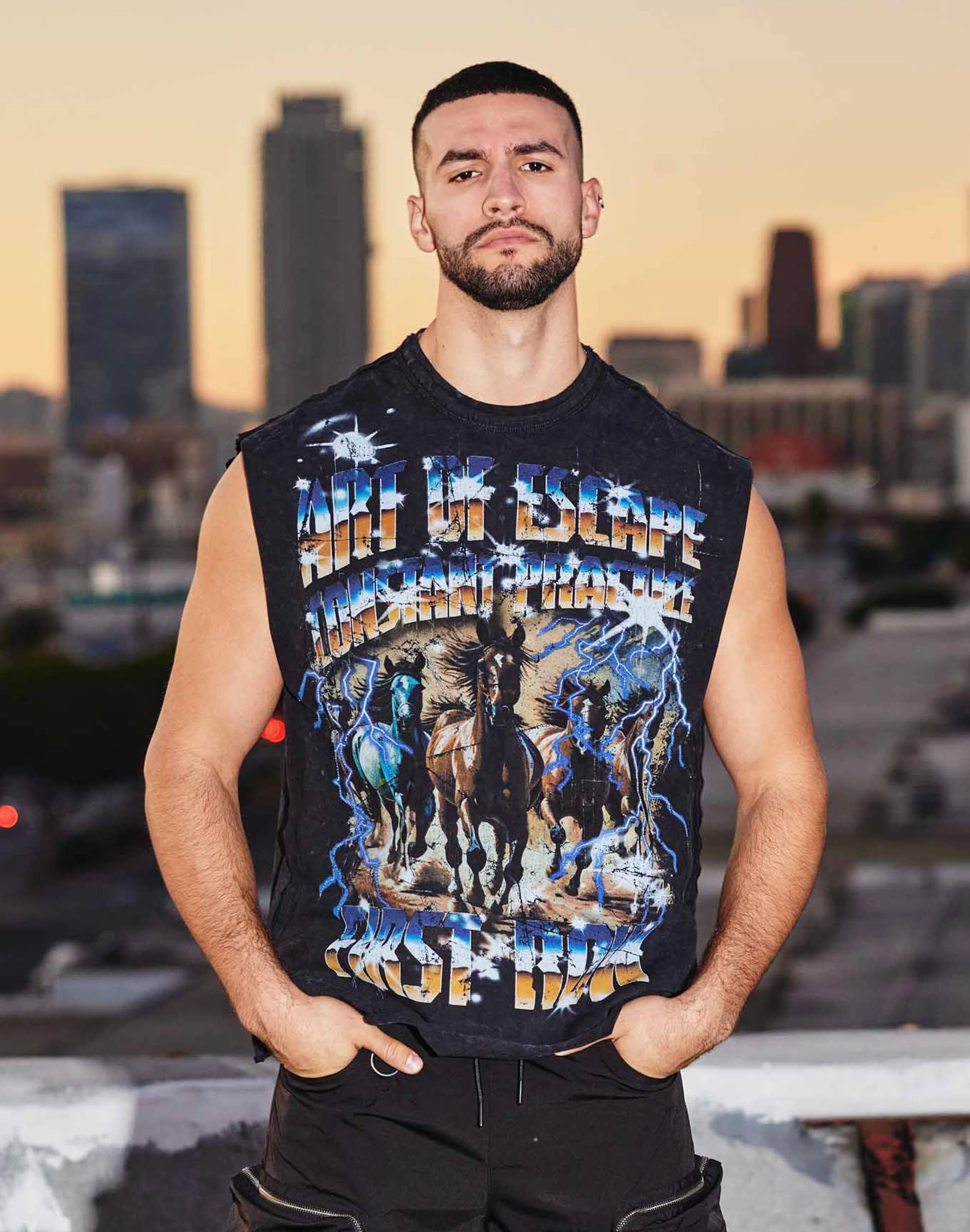 First Row Stampede Muscle Tee kids - specific functions Elevated durability