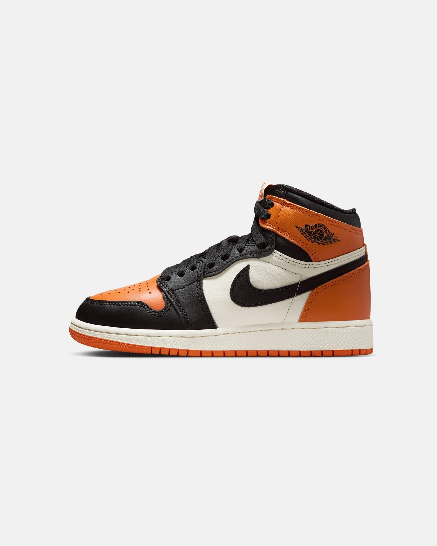 versatile user Jordan Kids' Air Jordan 1 High OG "Shattered Backboard" (GS) Black/Black-Sail-Stafish