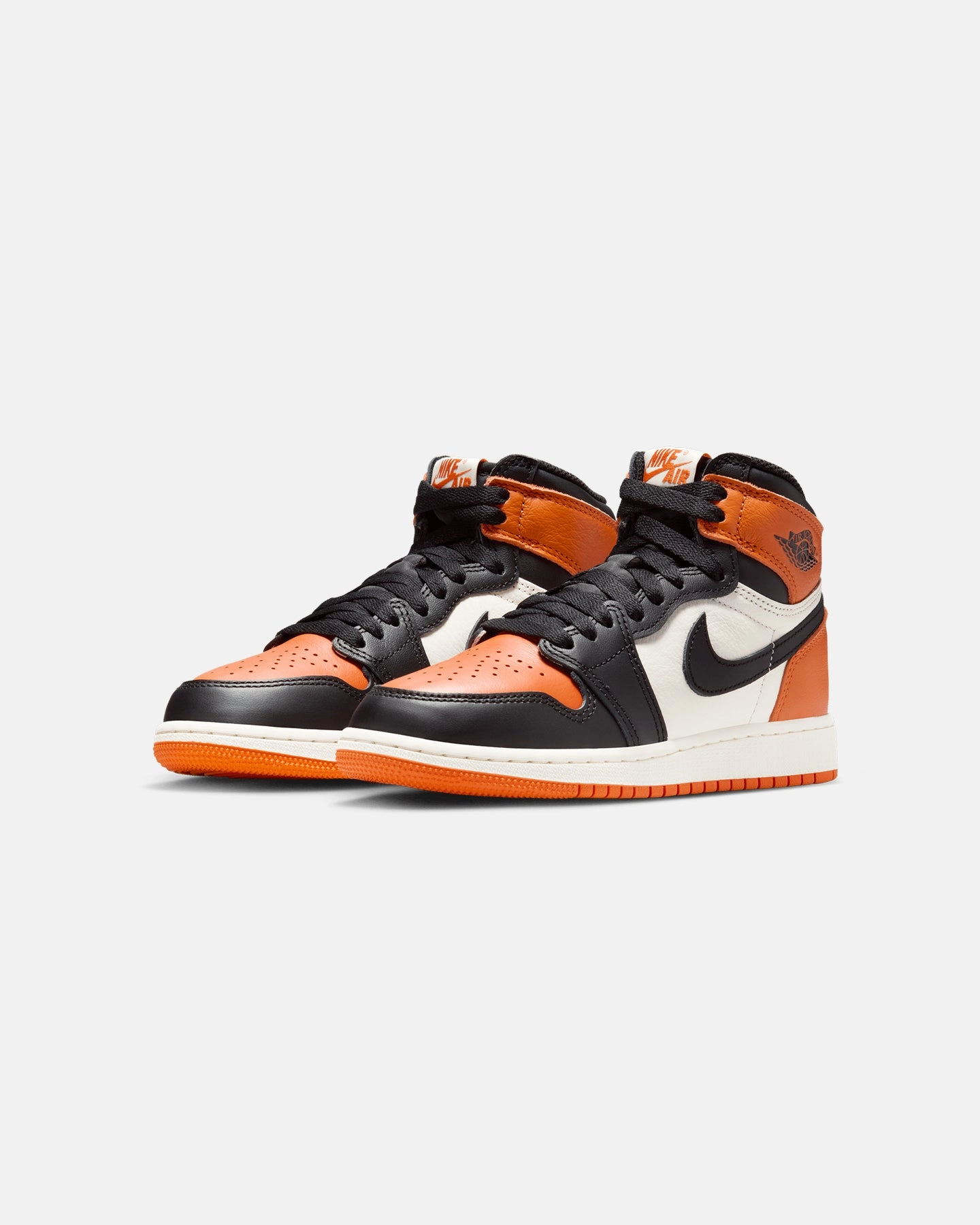 Aesthetic Unified Density Midsole Jordan Kids' Air Jordan 1 High OG "Shattered Backboard" (GS) Black/Black-Sail-Stafish