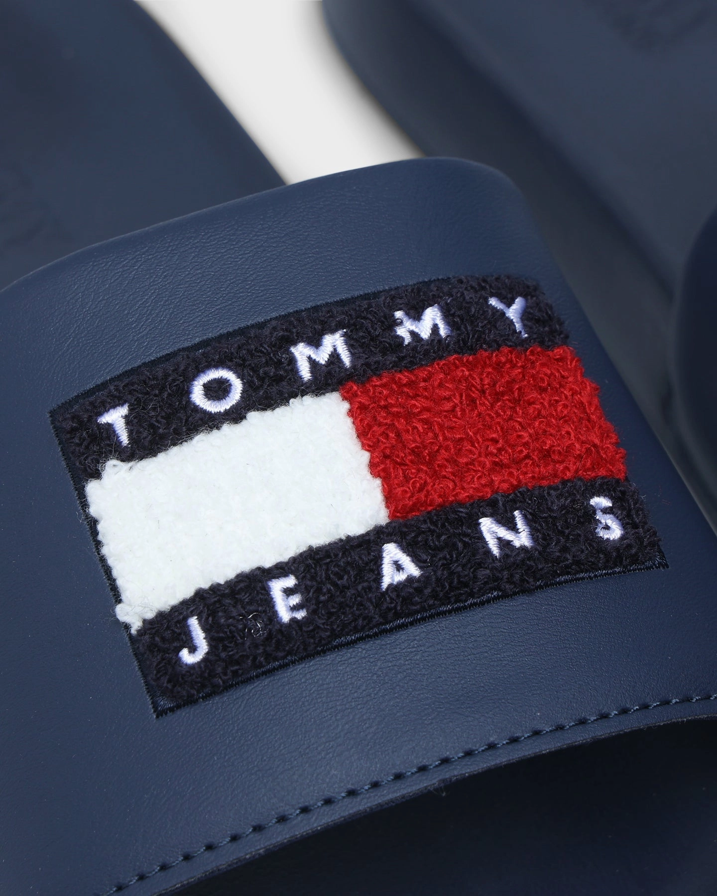 Tommy Jeans Towelling Flag Pool Slides Twilight Navy boot