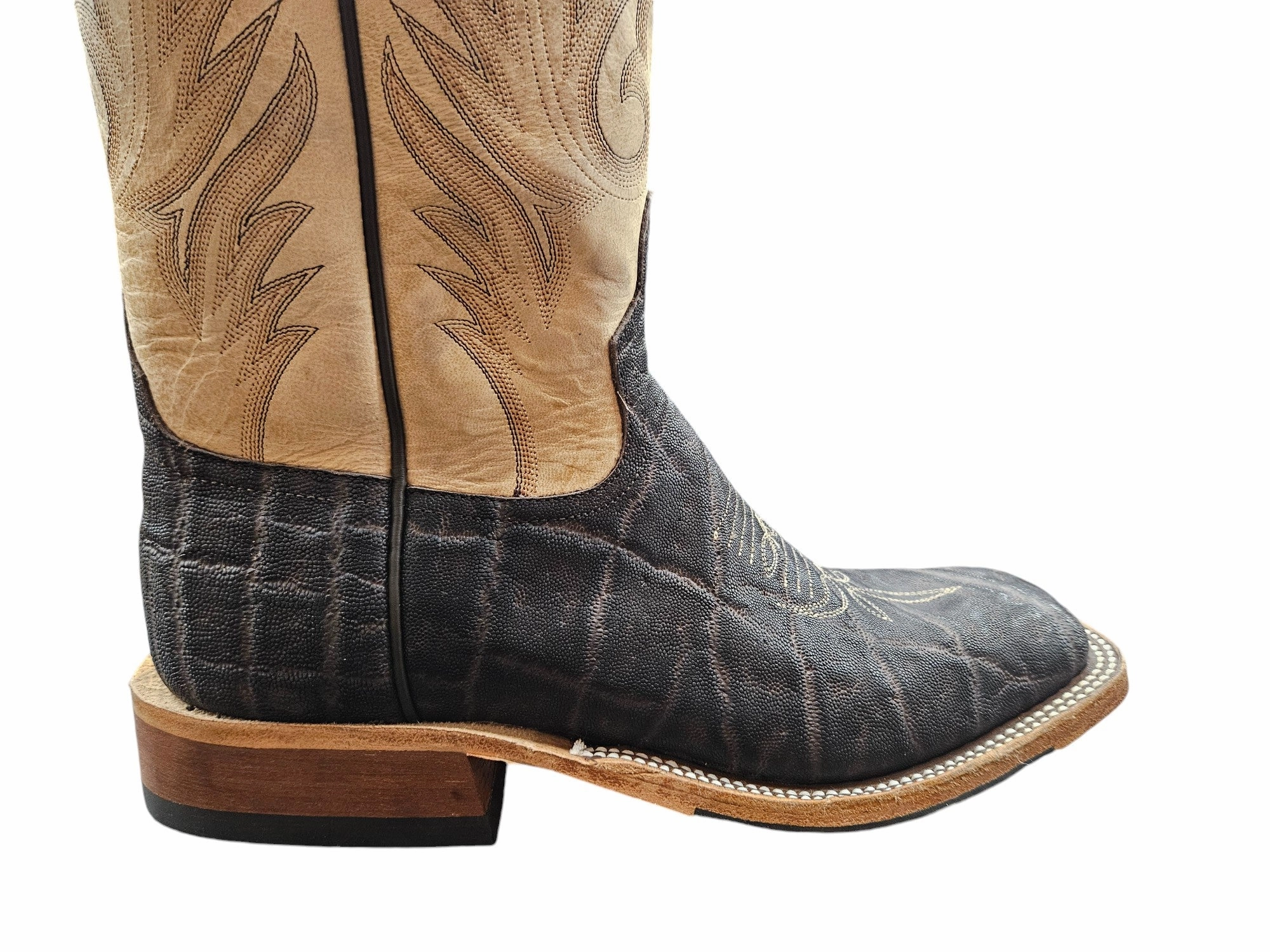 dry - weather MEN'S ANDERSON BEAN EXCLUSIVE CHOCOLATE ELEPHANT WESTERN BOOTS 340753