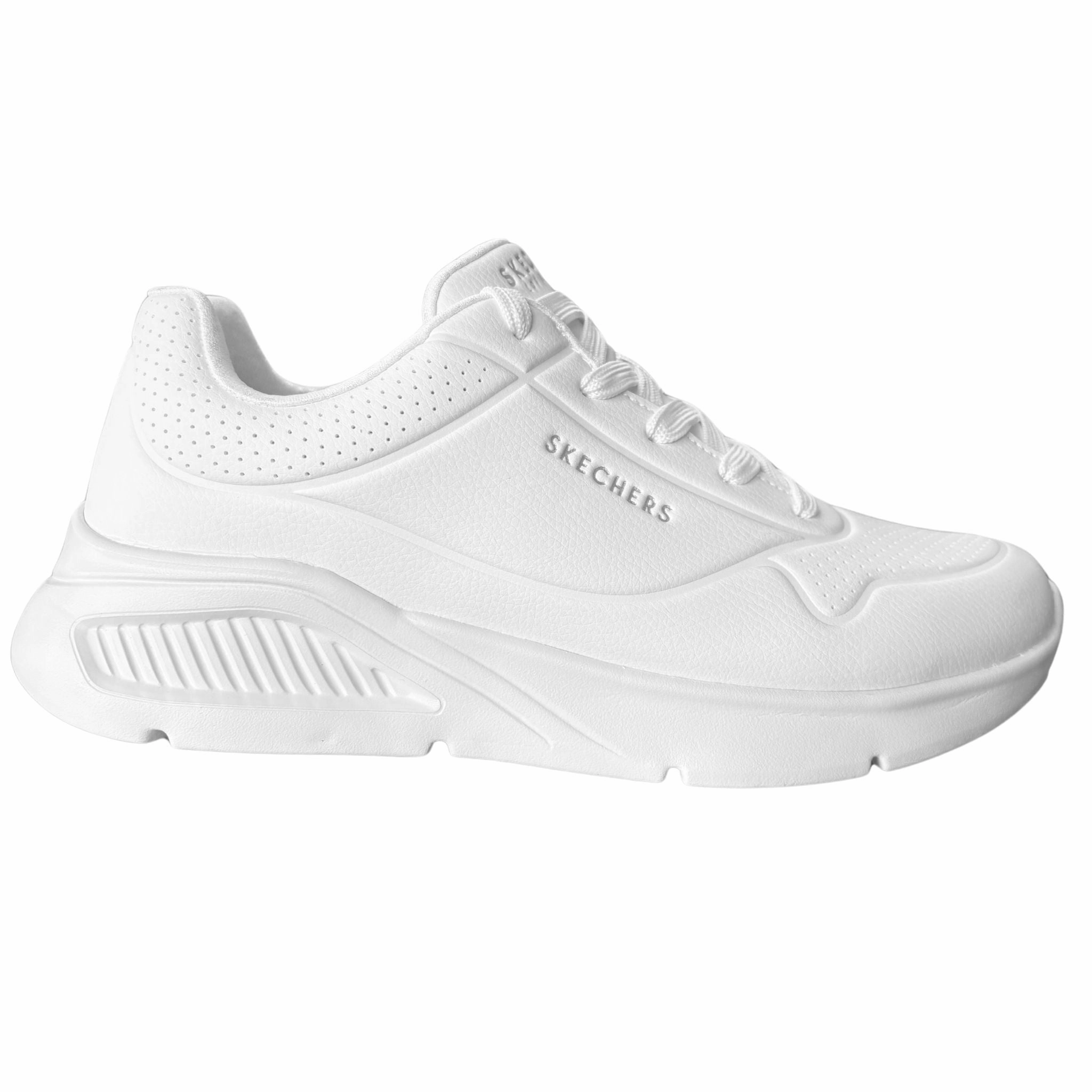 Iconic Footwear hypoallergenic Skechers Men's 183122 Uno Lite- Lite Work White Casual Shoes