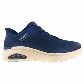 Anti Slip Tread Skechers Men's 183312 Skechers Uno Flex - EZ Air Navy Slip-ins Casual Shoes