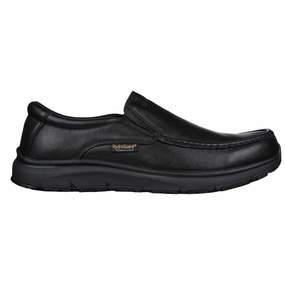 Skechers Men's 200077 Ulmus Mockit Black Slip Resistant Waterproof Work Shoes Foot Shape Low Support