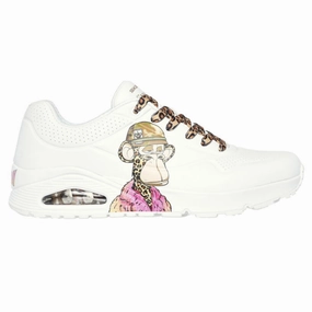 Skechers Men's 251014 Snoop Dogg Uno- Dr. Bombay  White Casual Shoes breathable insole