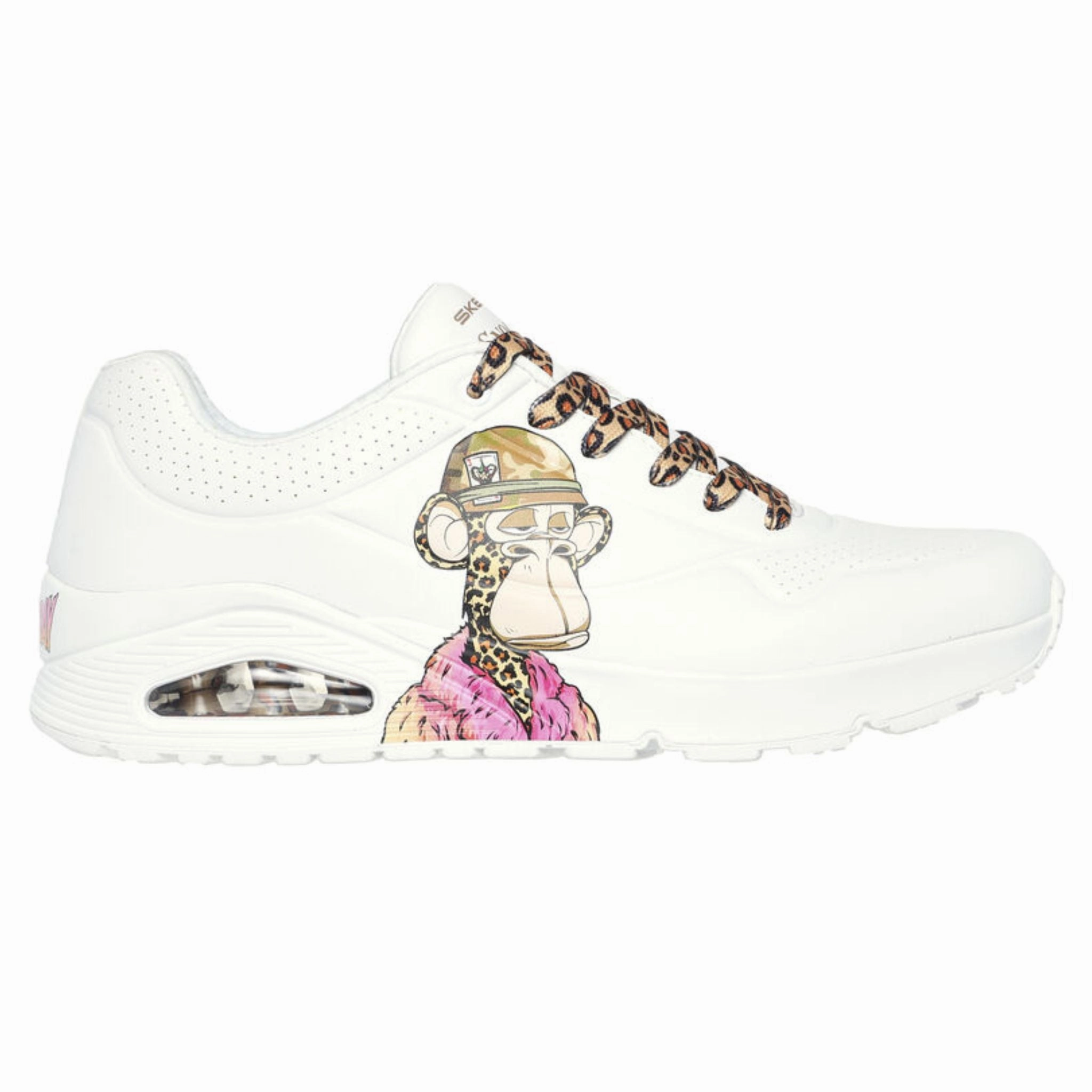 Skechers Men's 251014 Snoop Dogg Uno- Dr. Bombay  White Casual Shoes Rugged Traction Cushioned lining