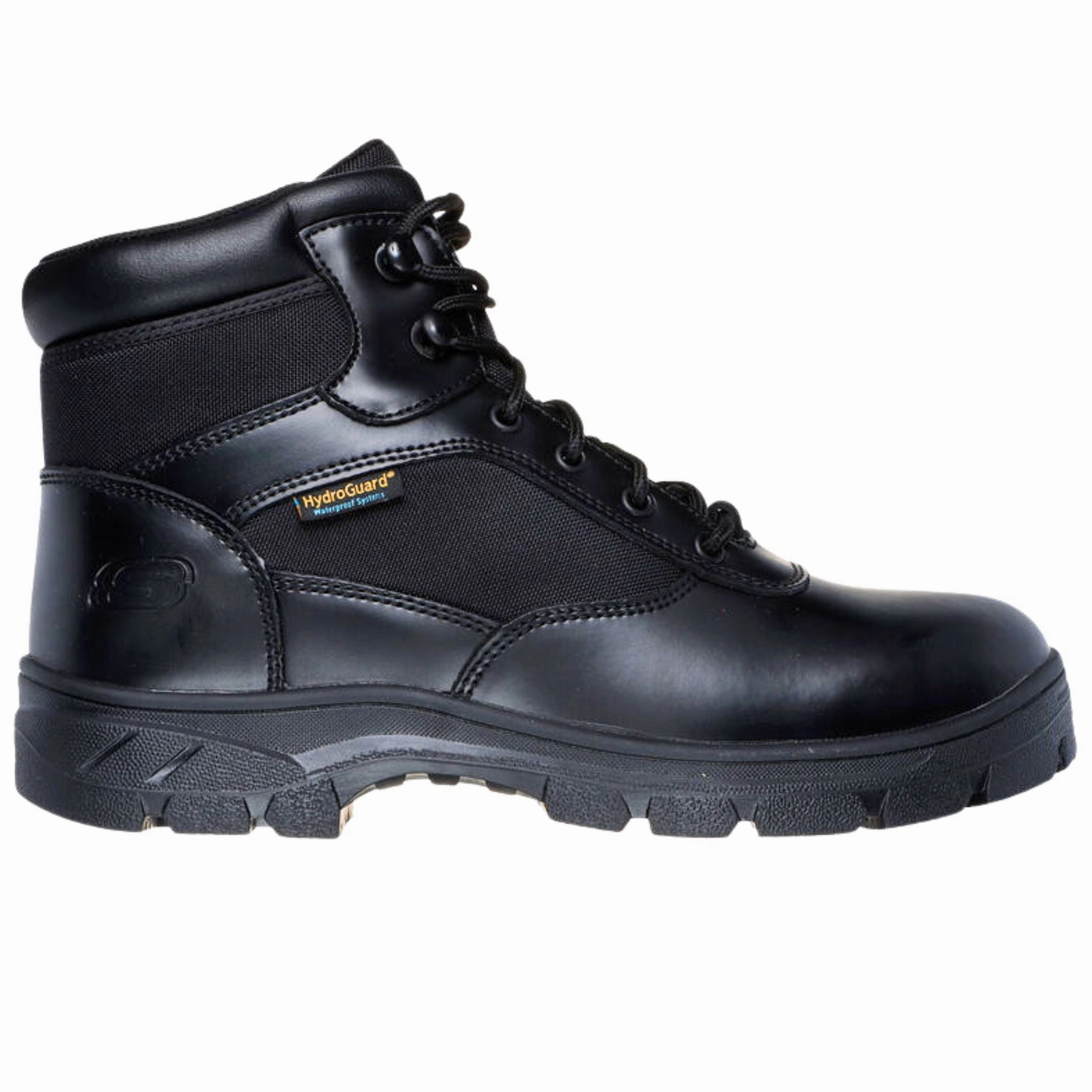 Skechers Men's 77526 Wascana Benen Black Slip Resistant Waterproof Work Shoes Anti Slip Traction