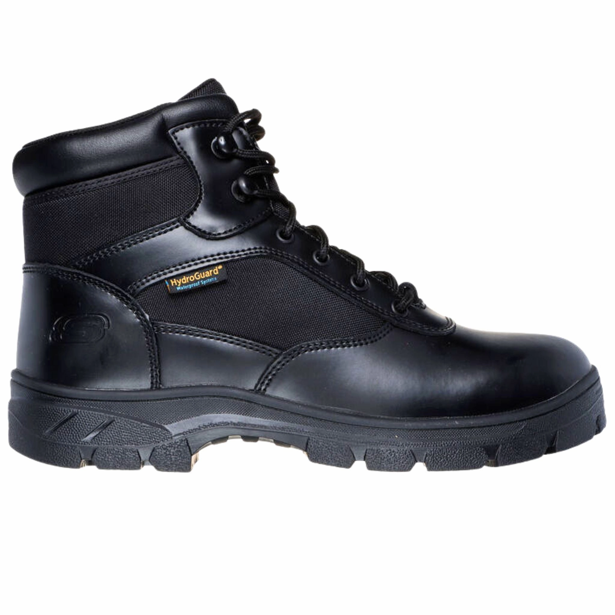 Skechers Men's 77526 Wascana Benen Black Slip Resistant Waterproof Work Shoes Effortless Feel