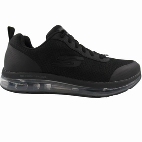 Skechers Men's 77534 Skech-Air Chamness Slip Resistant Black Work Shoes Performance Ready