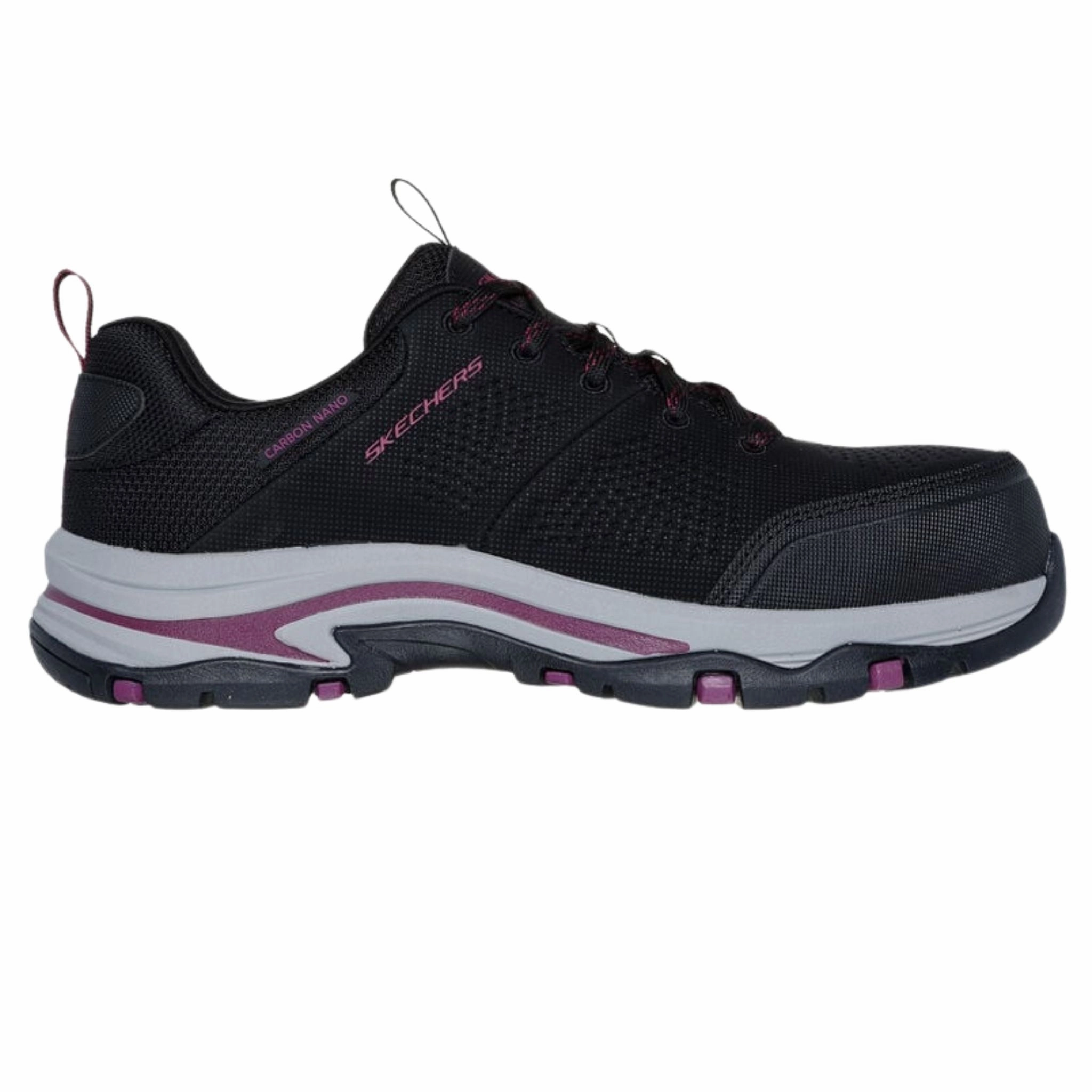 Skechers Women's 108166 Trego-Astallet Black Safety Toe Metal Free Work Shoes Built To Move