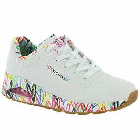Skechers Women's 155506 Uno Loving Love Casual Shoes Smooth Lining