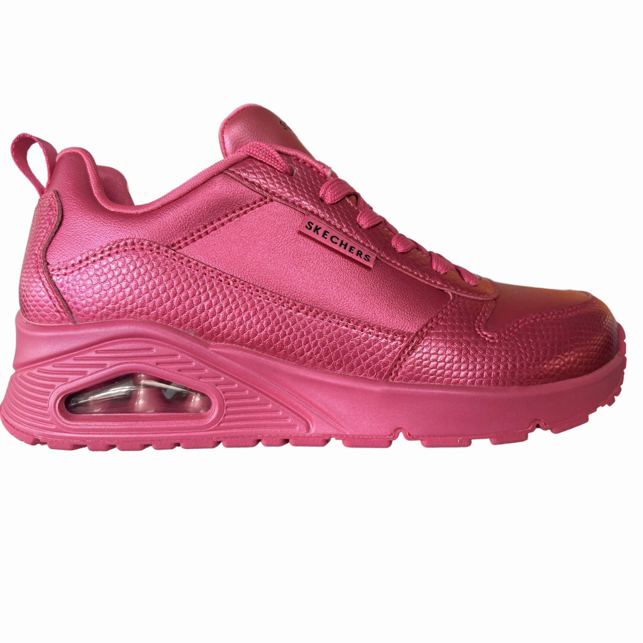 Skechers Women's 177107 Street Uno-Slither And Shine Magenta Casual Shoes Flexible Performance