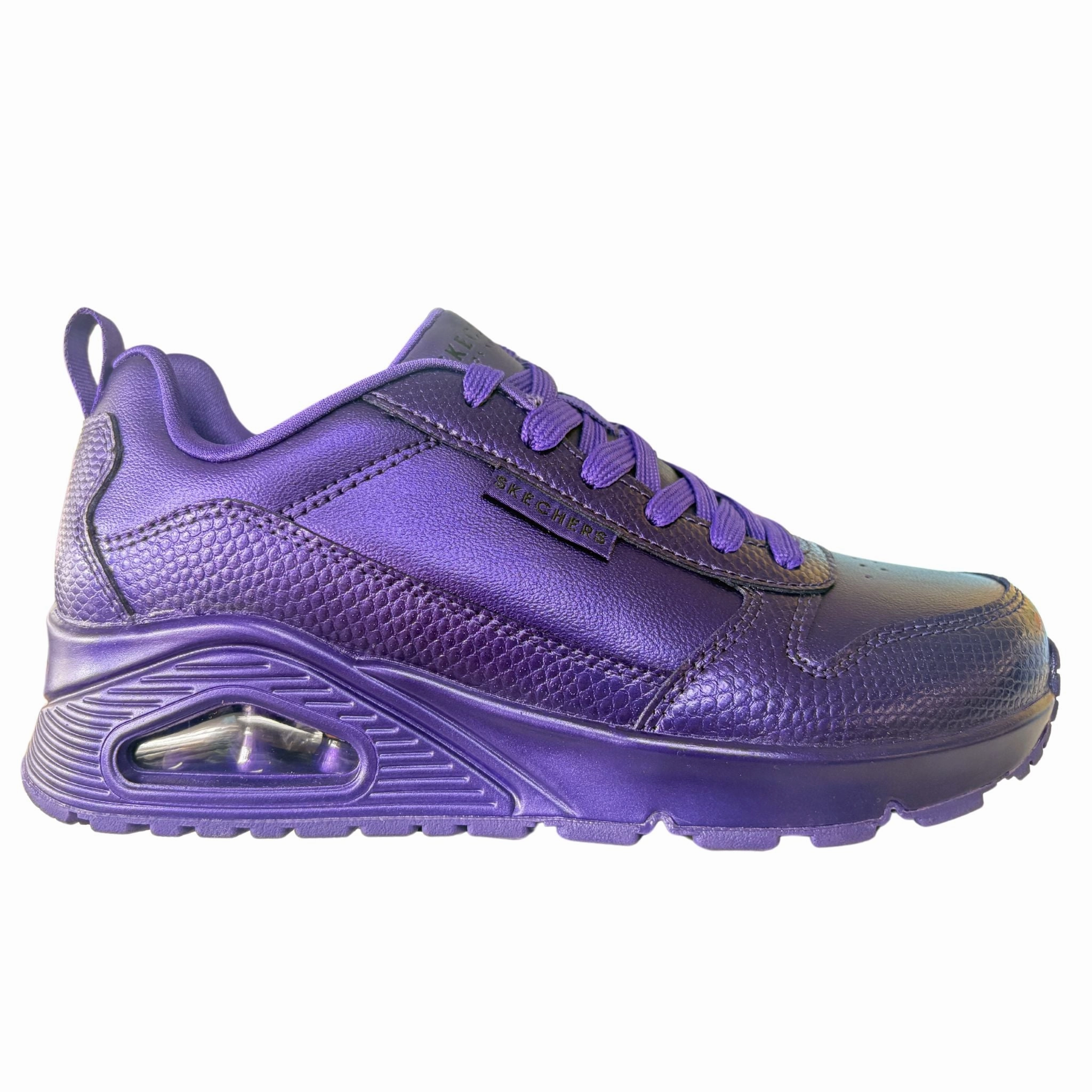 Skechers Women's 177107 Street Uno-Slither And Shine Purple Casual Shoes Cushioning Cloud Tech