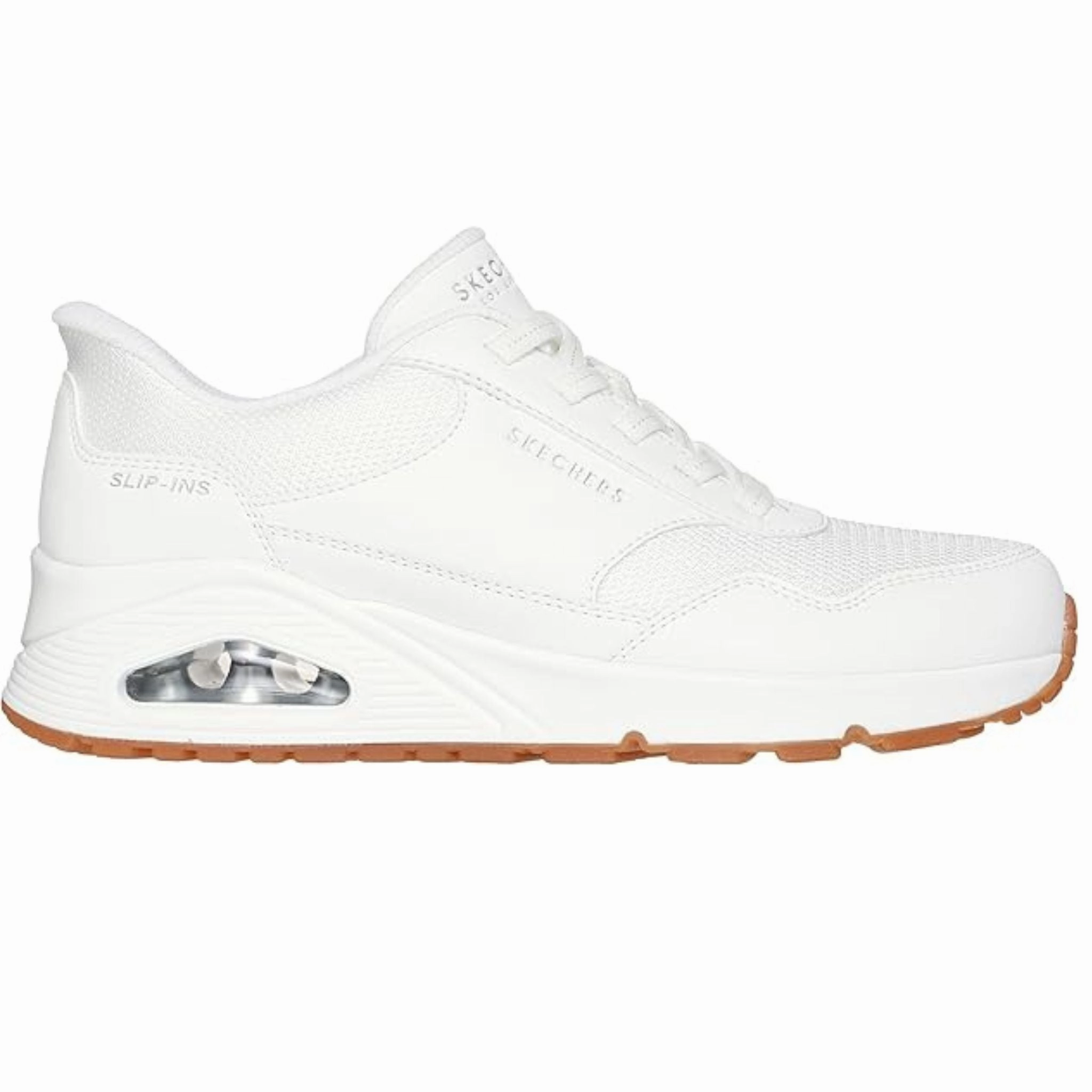 Ethically Sourced Materials Active Routine Skechers Women's 177117 Uno - Banksia White Slip-ins Casual Shoes