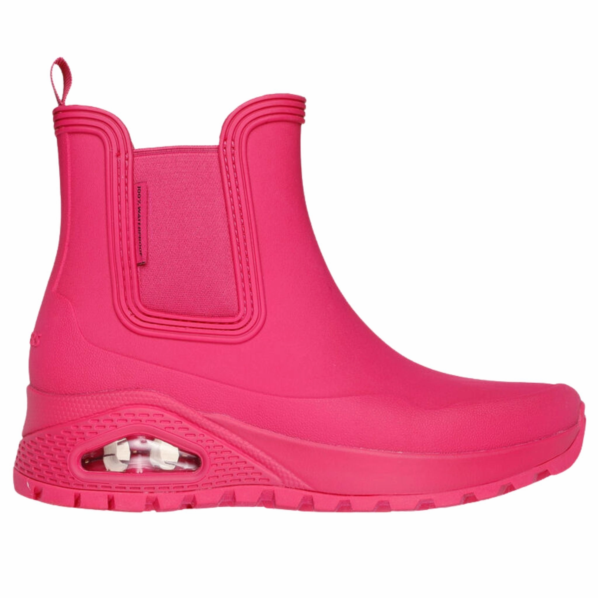 Natural Grip Skechers Women's 177183 Uno Rugged-Dancing N The Rain Magenta Casual Boots