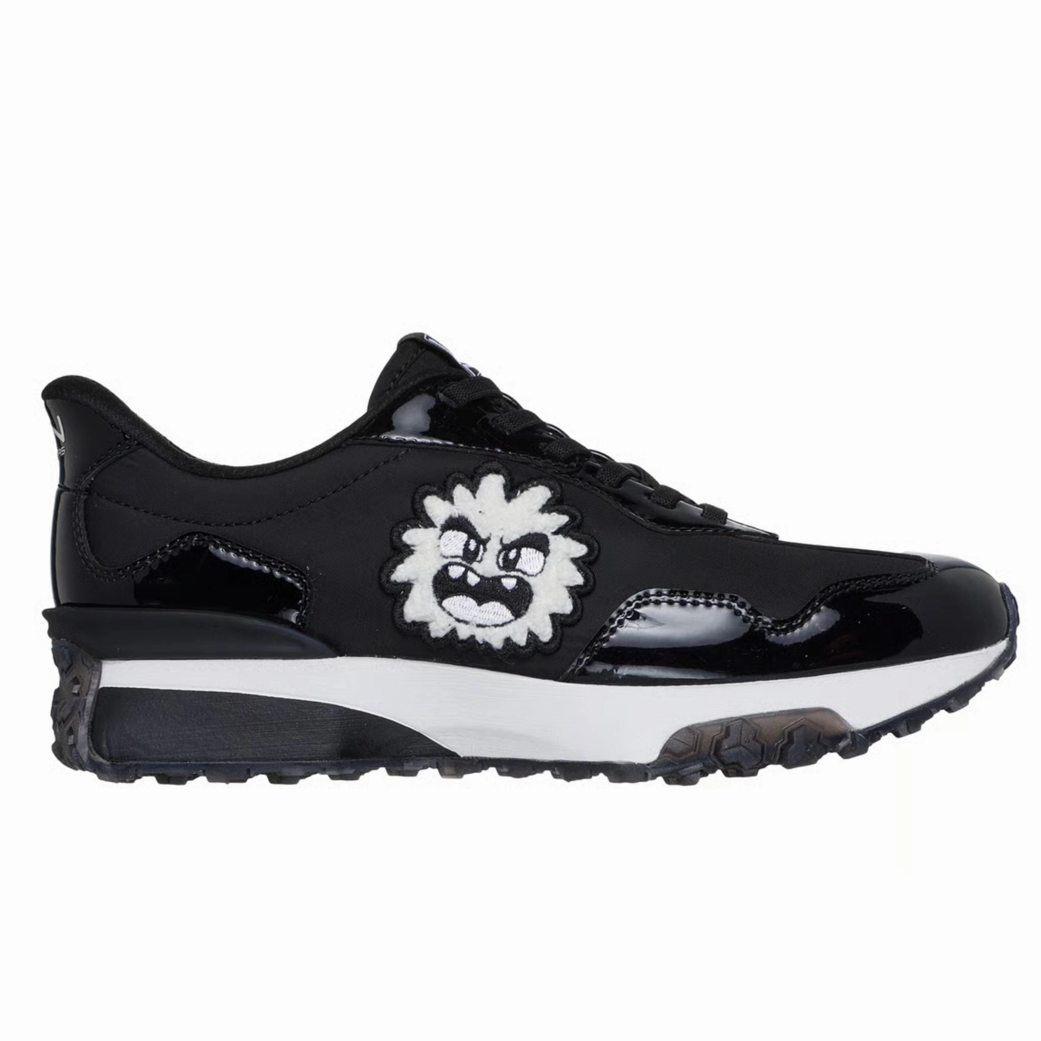 Skechers Women's 177748 Mark Nason Slip-ins Neo Jogger Vexx Doodle Black White Casual Shoes Stabilizing Heel Cage Anti Static Materials