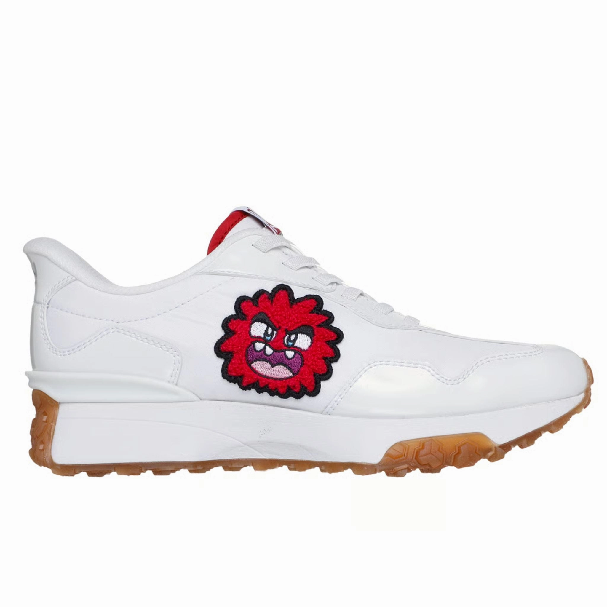 Thermoplastic Plate Run Support Skechers Women's 177748 Mark Nason Slip-ins Neo Jogger Vexx Doodle White Red Casual Shoes