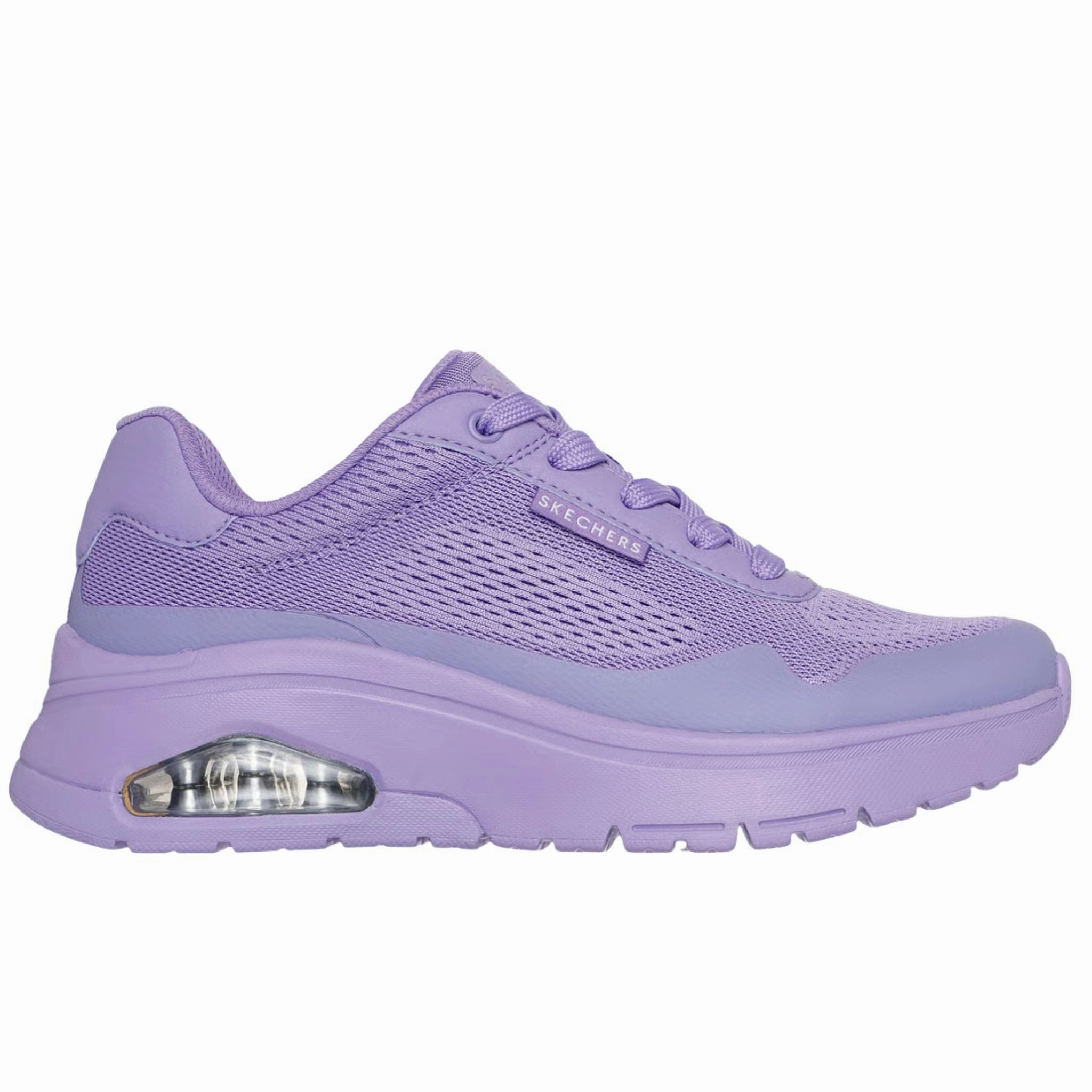 Skechers Women's 177794 UNO Flex Spring On Air Purple Casual Shoes Long-Distance Walking Exercise Daily