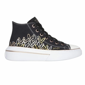 HyperDurable Outsole Compound Skechers Women's 185134 Cordova Classic-Chic Love Black Multi Casual Shoes