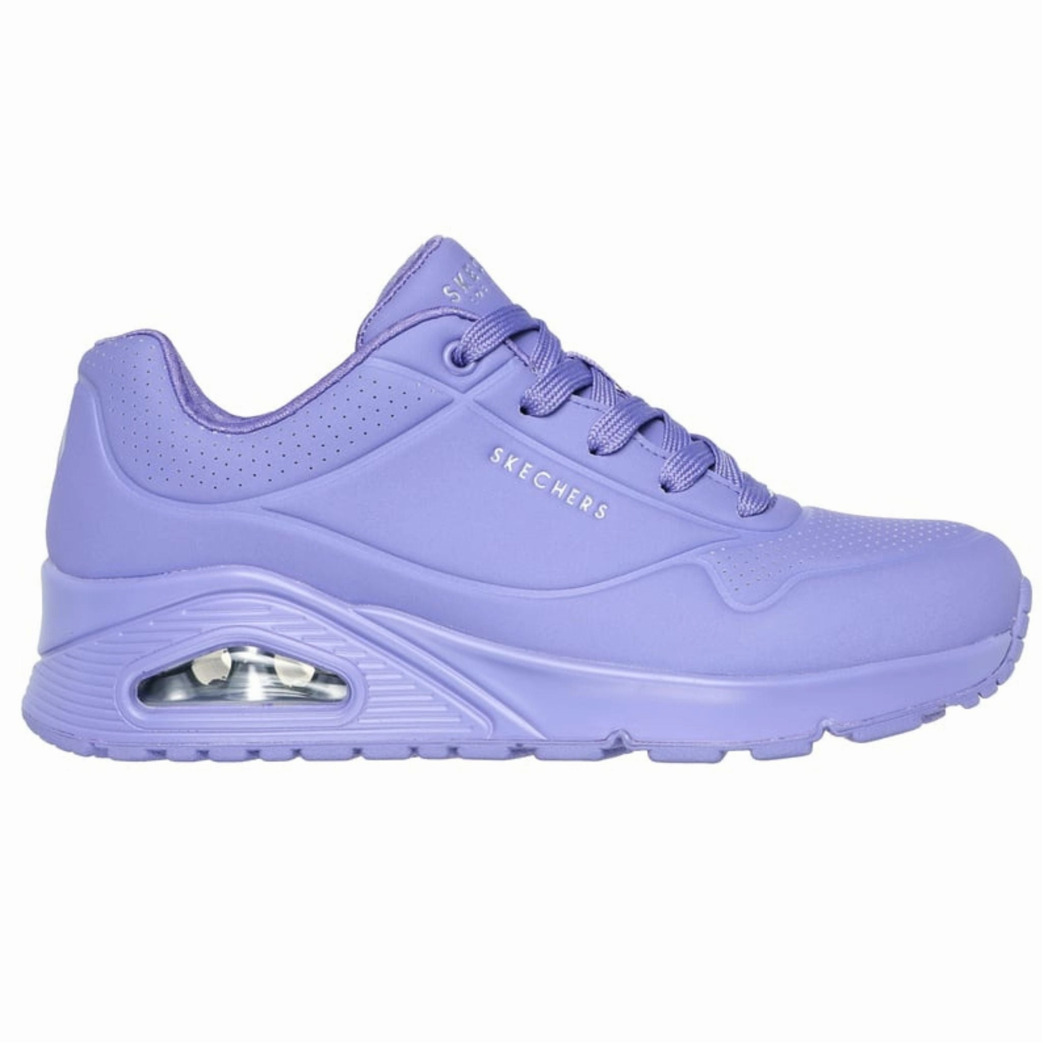 Refined chic Abrasion Resistant Heel Skechers Women's 73690 Uno Stand On Air Lilac Casual Shoes (WIDE)