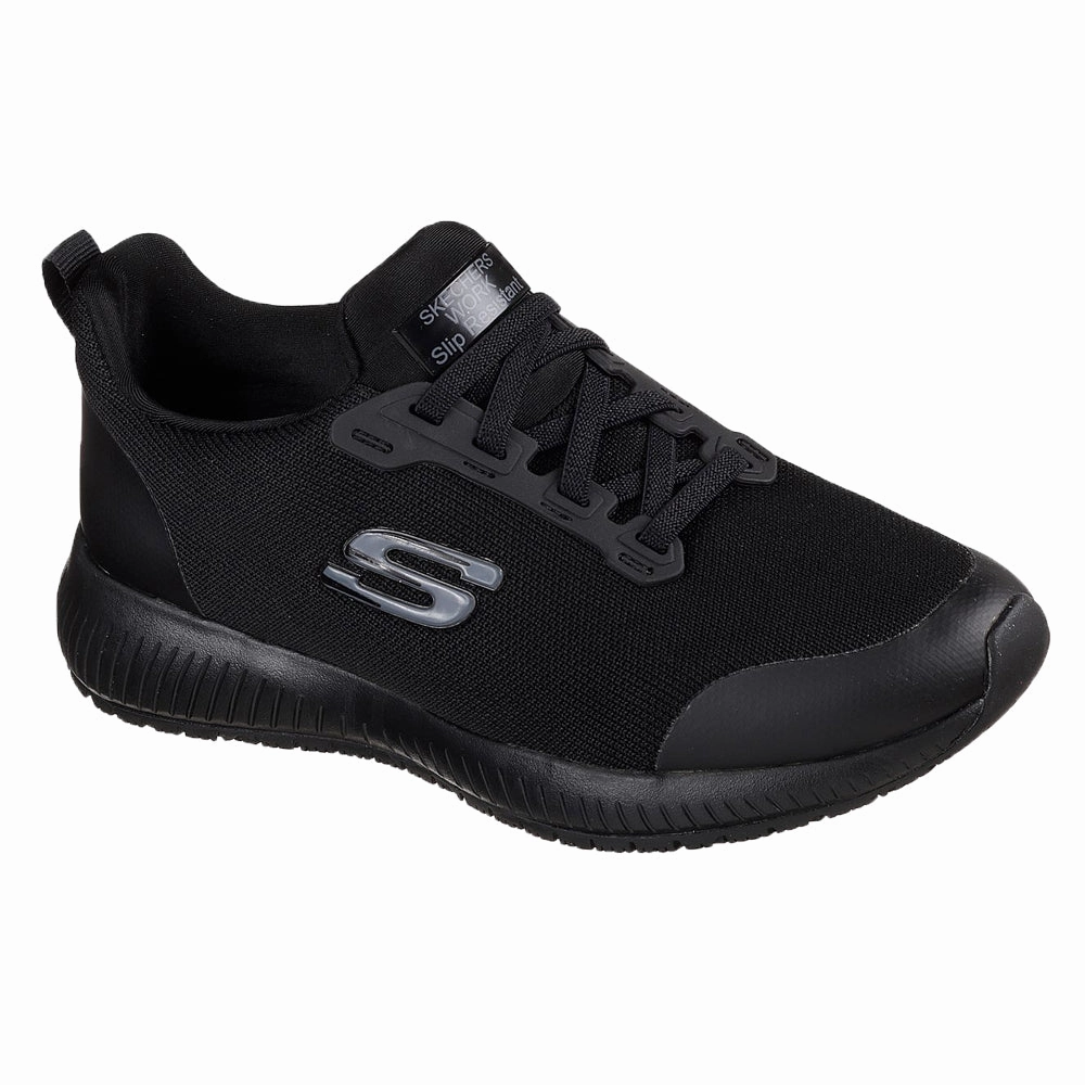 Durable Bottom Skechers Women's 77222 Squad SR Slip On Slip Resistant Work Shoes