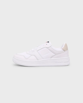 Quick design Unisex Styling Tommy Jeans Women's TJ Mix Basket Shoes White