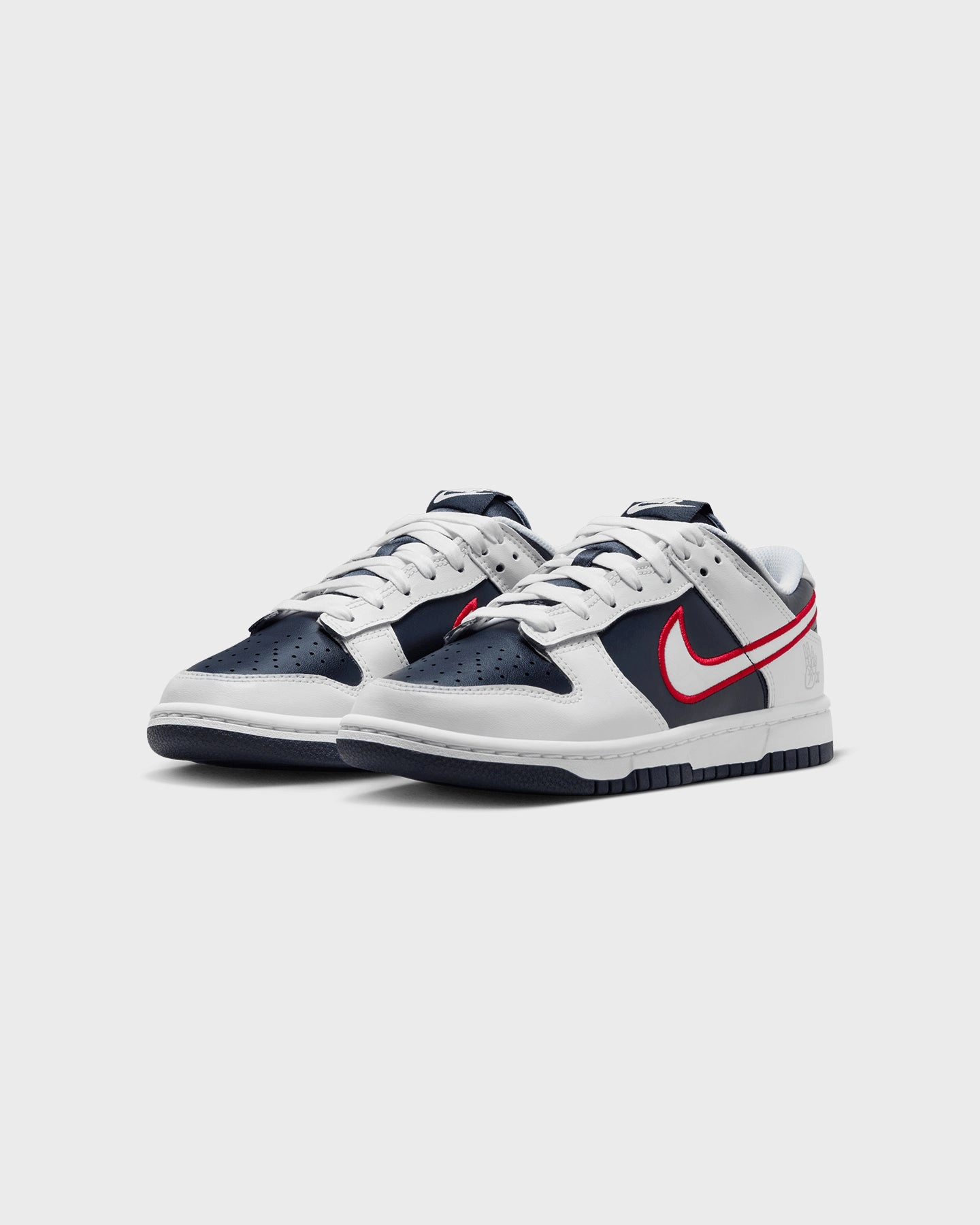 Nike Women's Dunk Low "Houston Comets 4-Peat" Premium White/University Red Padded materials