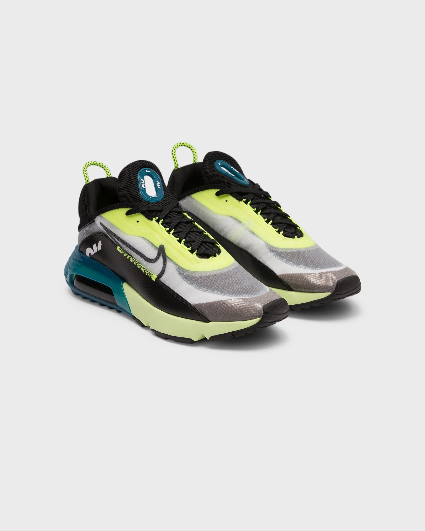 Nike Men's Air Max 2090 White/Black/Volt Quick Dry Fabric Technology