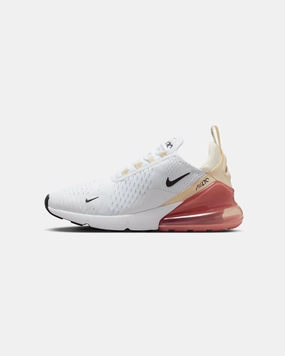 arch - support - level Nike Women's Air Max 270 White/Black- Pale Ivory