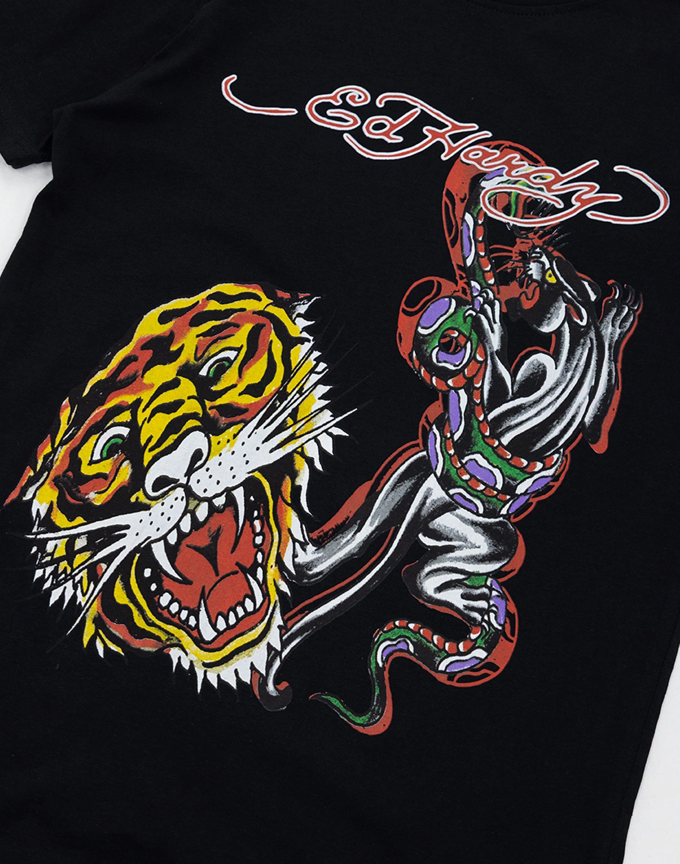 Cushioned Insole Technology cleanest Ed Hardy Panther Lion Tee Grade-School