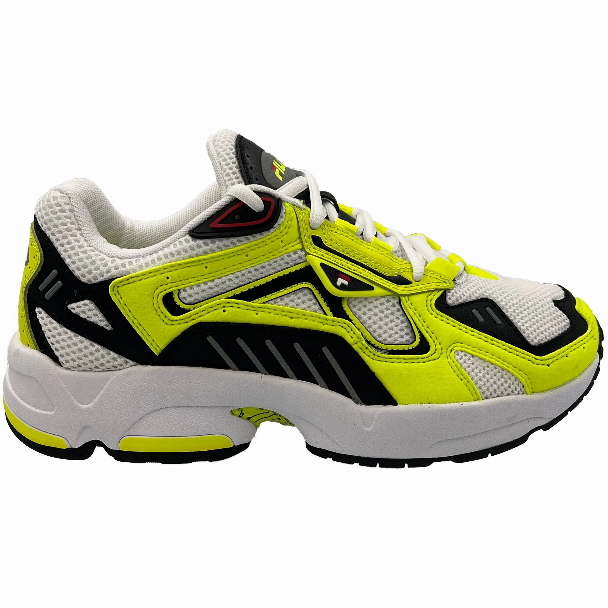 Outdoor Walking Fila Men's Archive RJV Casual Shoes Silver White Lime Black 1RM01544-067