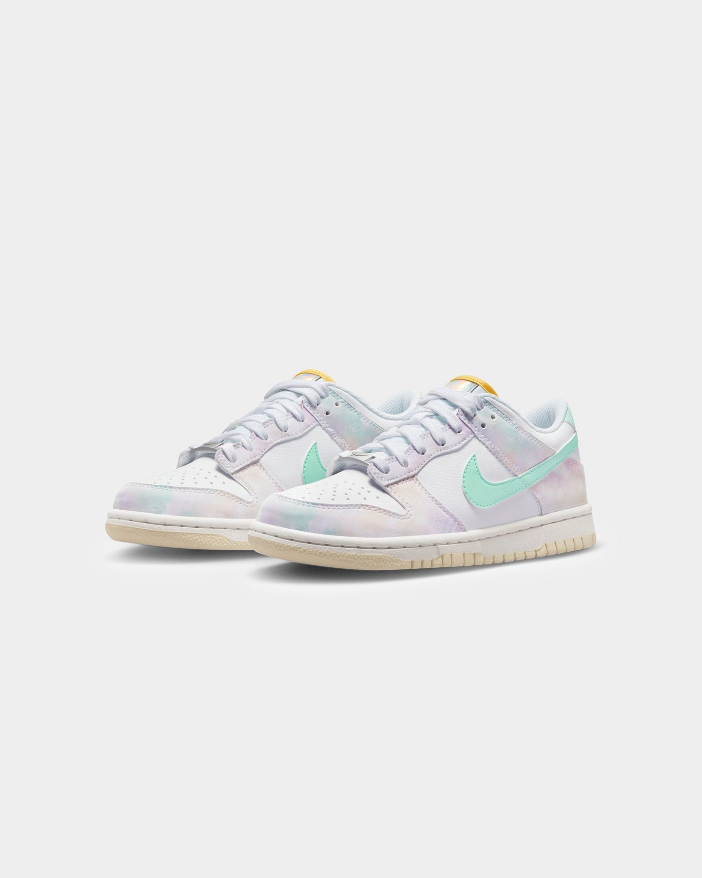 BreathableMesh Nike Kids' Dunk Low (GS) White/Mint Foam