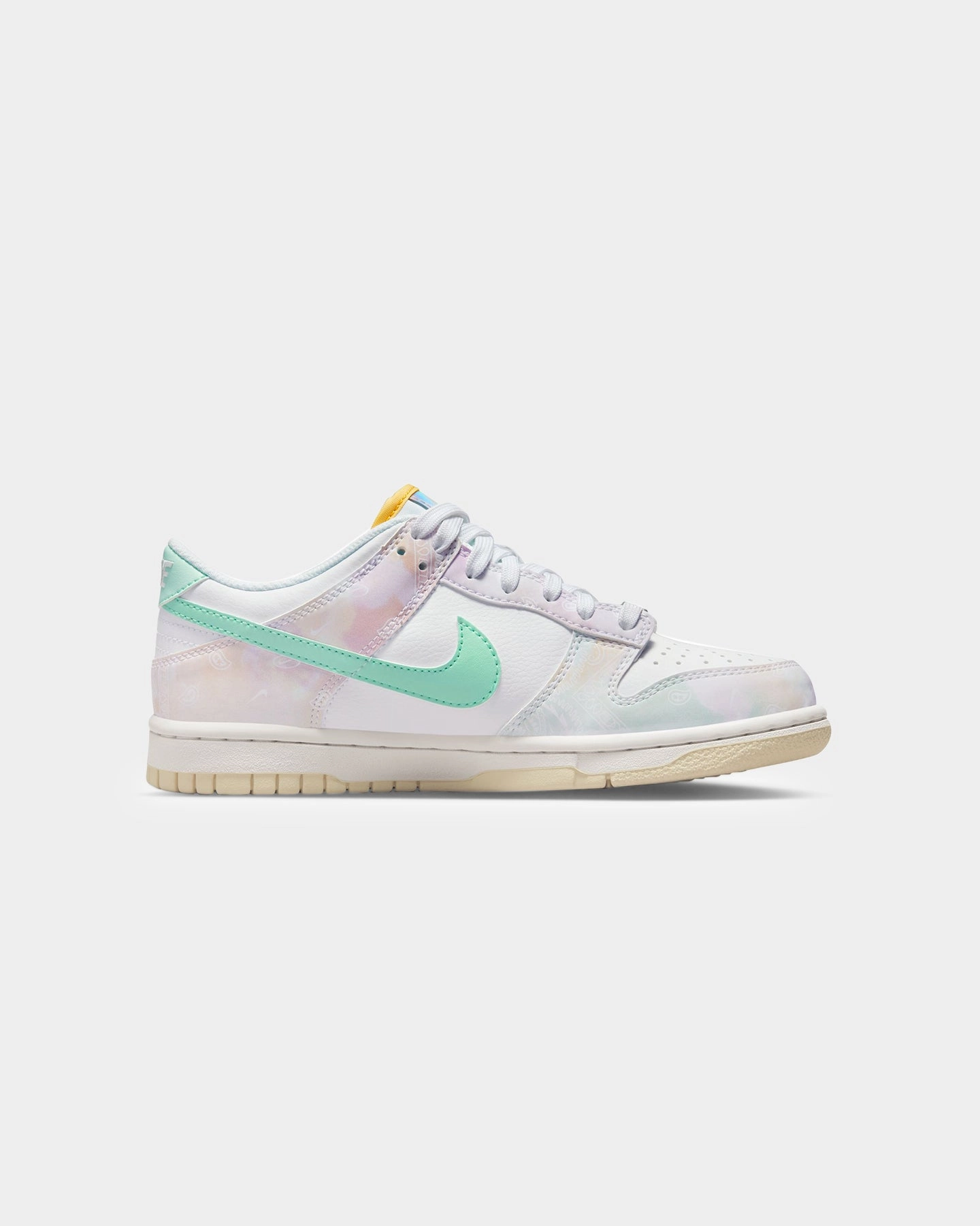 Run Fast Supportive Traction Nike Kids' Dunk Low (GS) White/Mint Foam