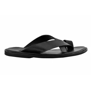 Sophisticated Look Stable Footing AM PM Genuine Leather Men's Daily Wear Slippers