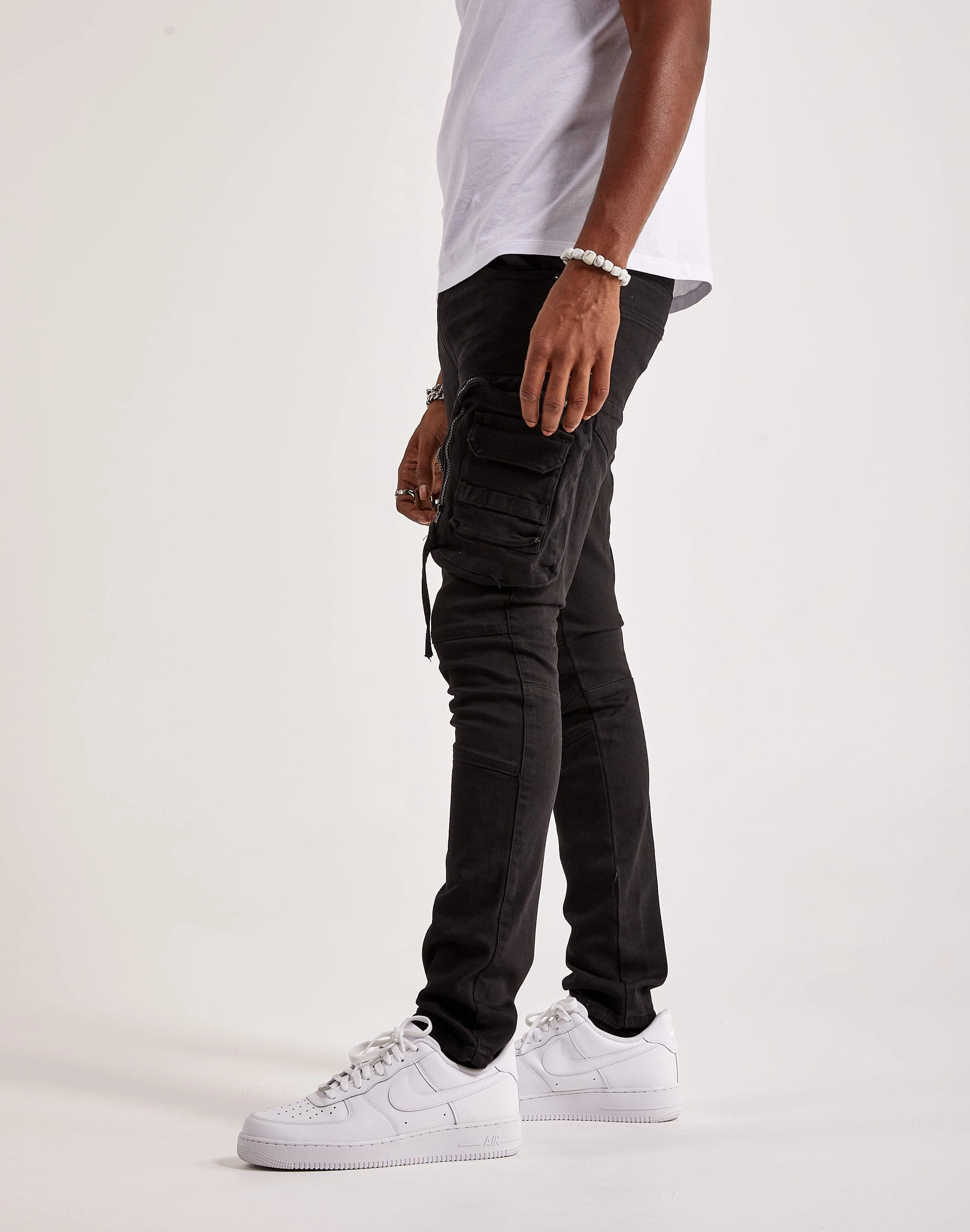 Custom - made Smoke Rise Twill Slim Tapered Cargo Pants