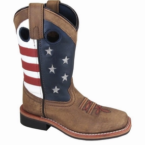 Smoky Mountain Boots - Stars and Stripes Boots Style 3880C (Children's) and 3880Y (Youth) High-Performance Footwear abrasion resistant coating