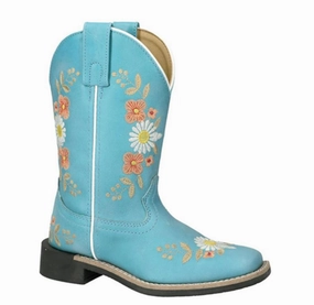Smoky Mountain Girls' Desert Flowers Boots - Broad Square Toe 3305Y Long-Distance Walk