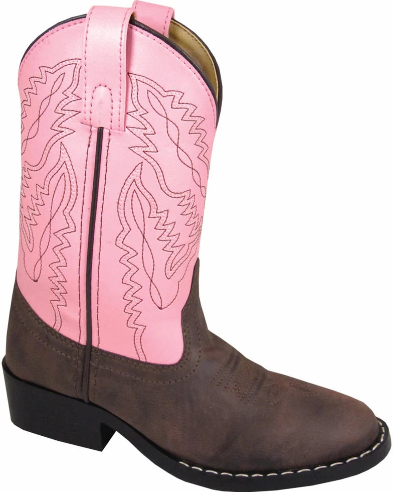 SMOKY MOUNTAIN GIRLS' MONTEREY WESTERN ROUND TOE BOOTS STYLE 1574C Soldier Smooth Design
