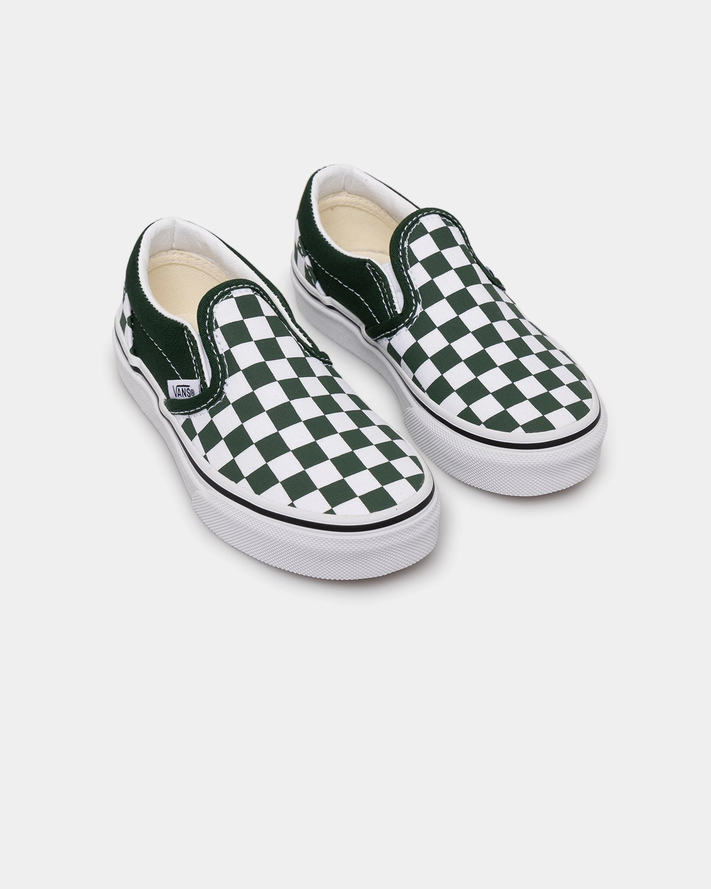 Vans Kids' Classic Slip-On Colour Theory (PS) Checkerboard/Black Abrasion Guard