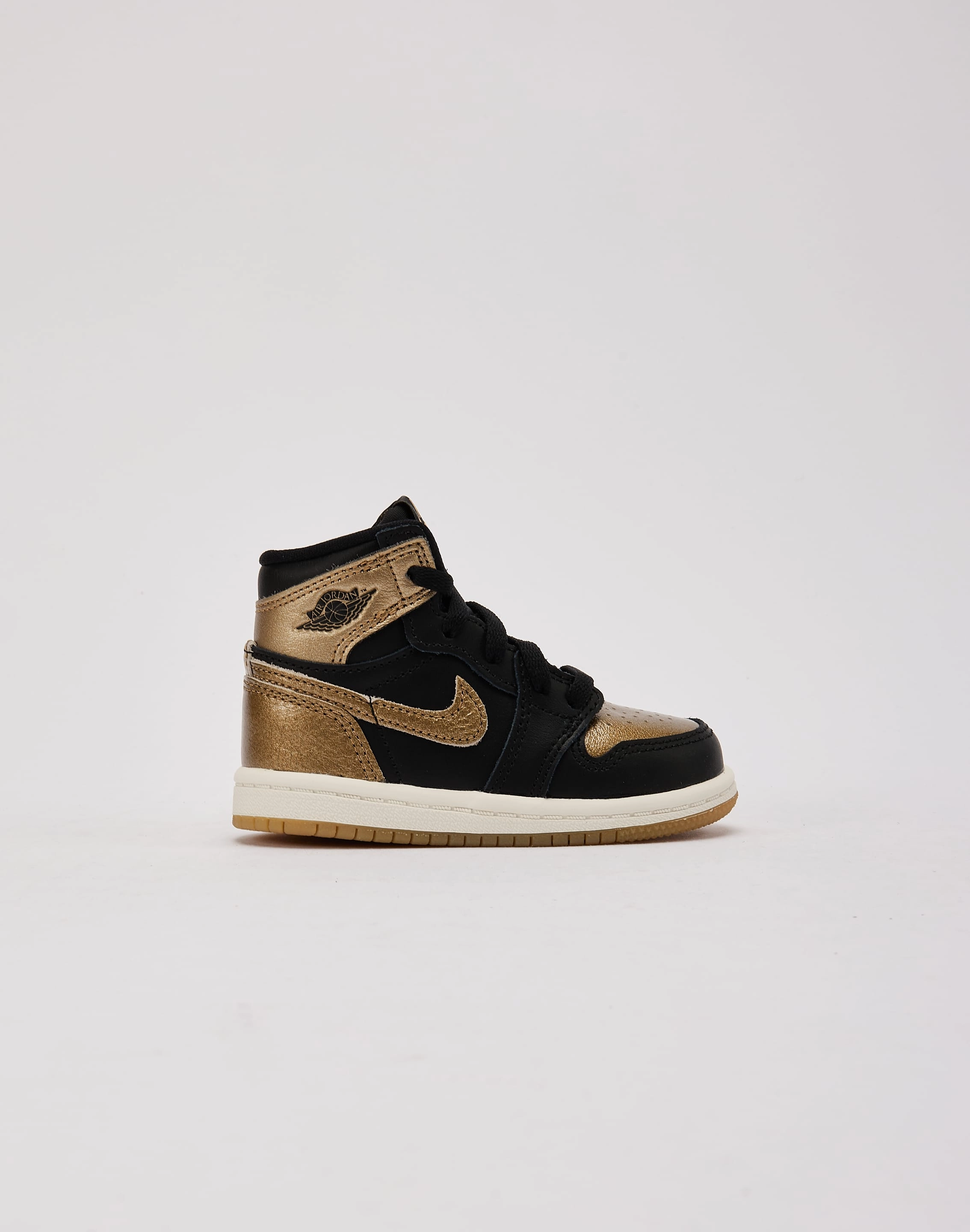 Jordan Air Jordan 1 Retro High OG ??Black And Gold?? Toddler least stylish