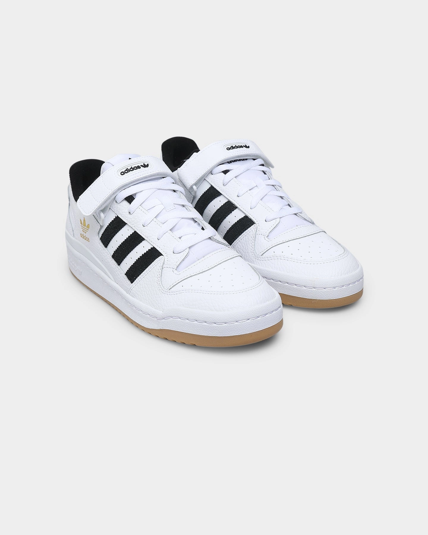 Cushioned Footbed Casual Support Adidas Forum Low White/Black/Gold