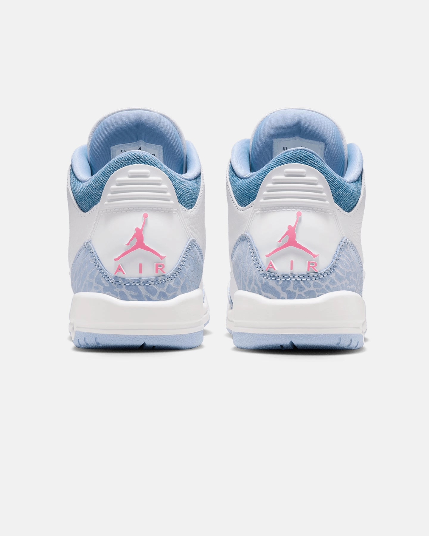 Jordan Kids' Air Jordan 3 Retro (GS) White/Pink Glow Bold Design Non Slip Insole Grip