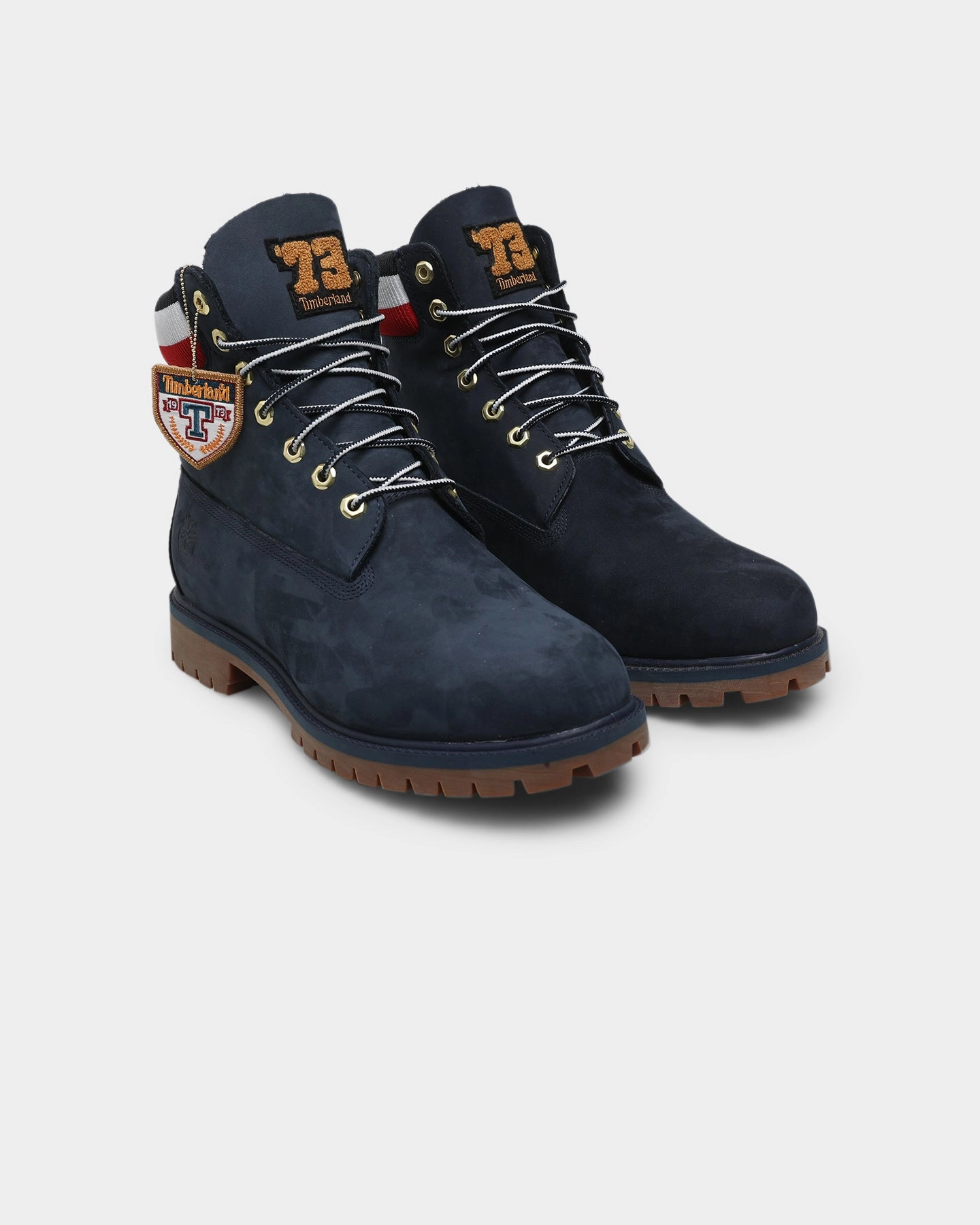 Compression Resistant Midsole Universal Sizing Timberland 6" Premium Boot Navy/Red