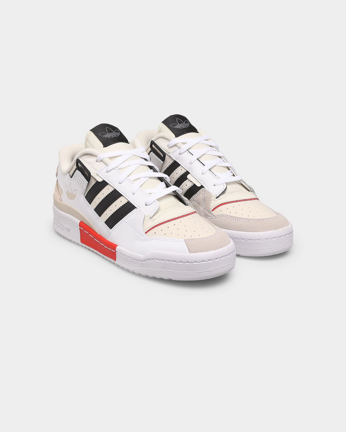 vegan - type Enhanced silhouette Adidas Forum Exhibit Low White/Black/Red