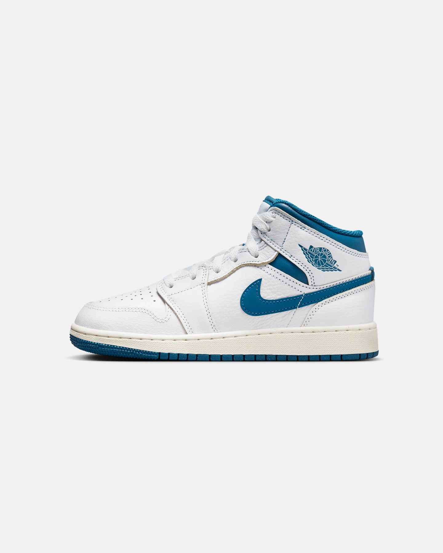 Flex Zones Engineering Rollbar Torsion Control Jordan Kid's Air Jordan 1 Mid SE (GS) White/Industrial Blue