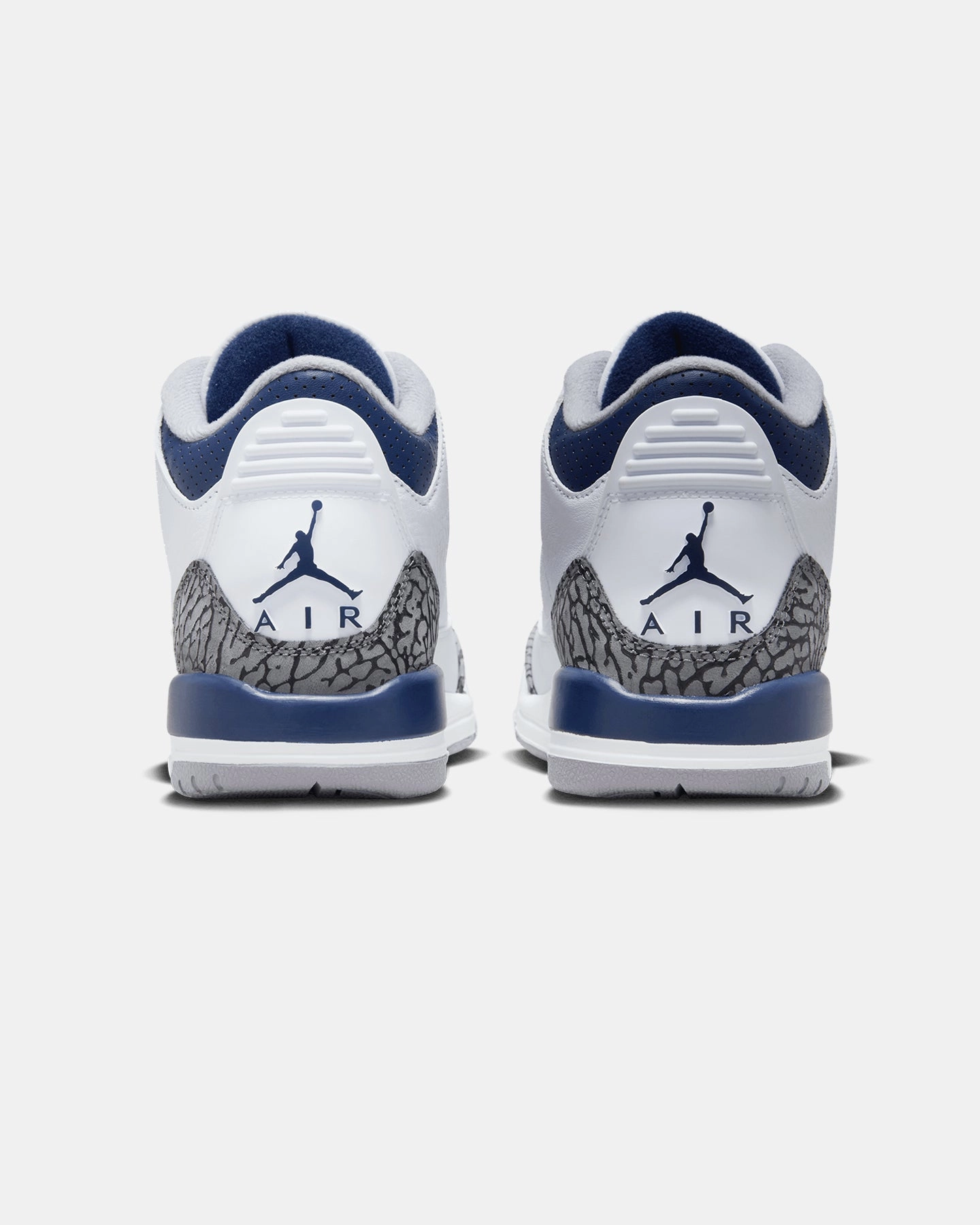 Sporty Impact Resistant Cushioning Jordan Kids' Air Jordan 3 Retro BG (GS) White/Midnight
