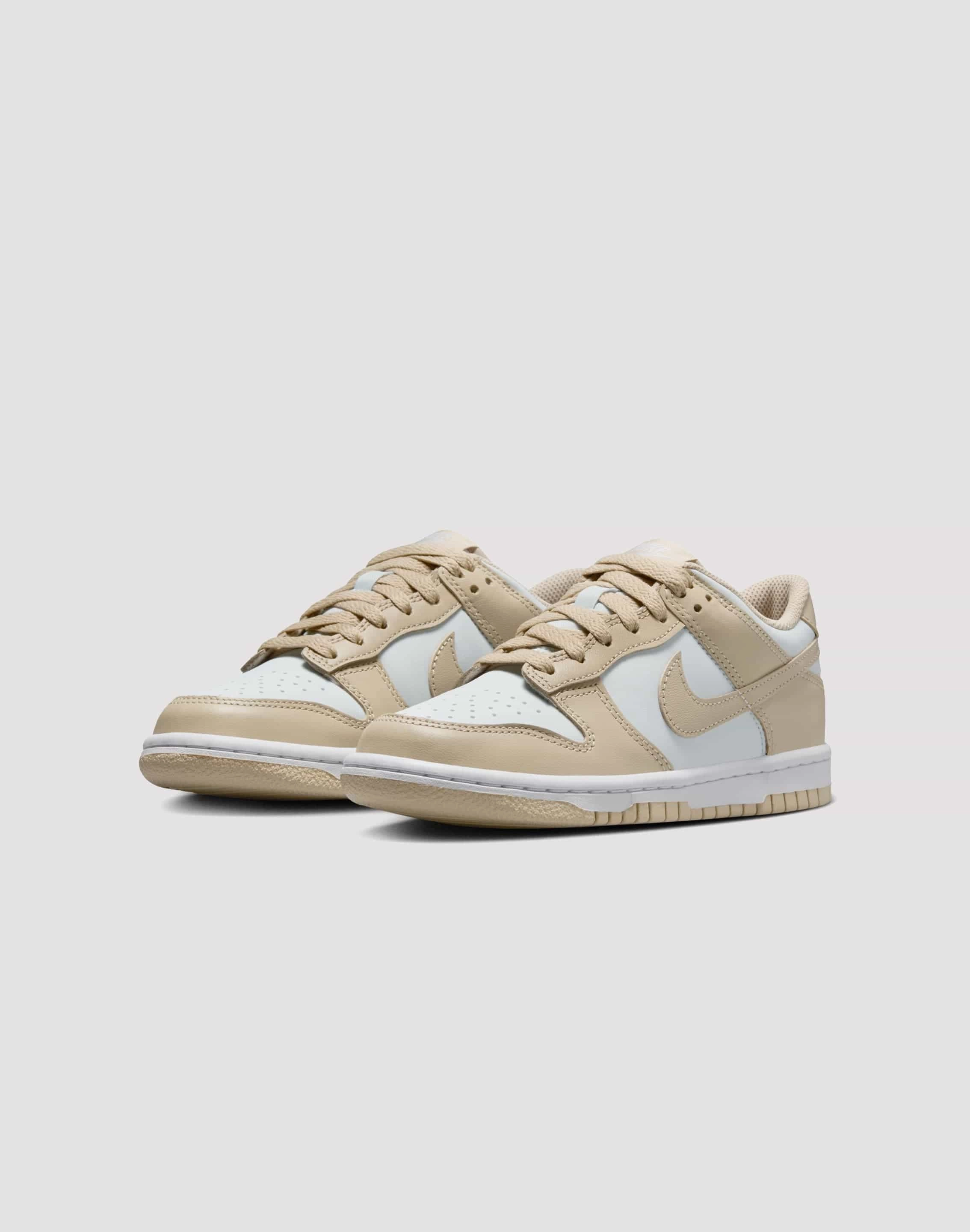Nike Dunk Low Grade School Boys' "Desert Khaki/Pure Platinum" Pro-Level Cushioning