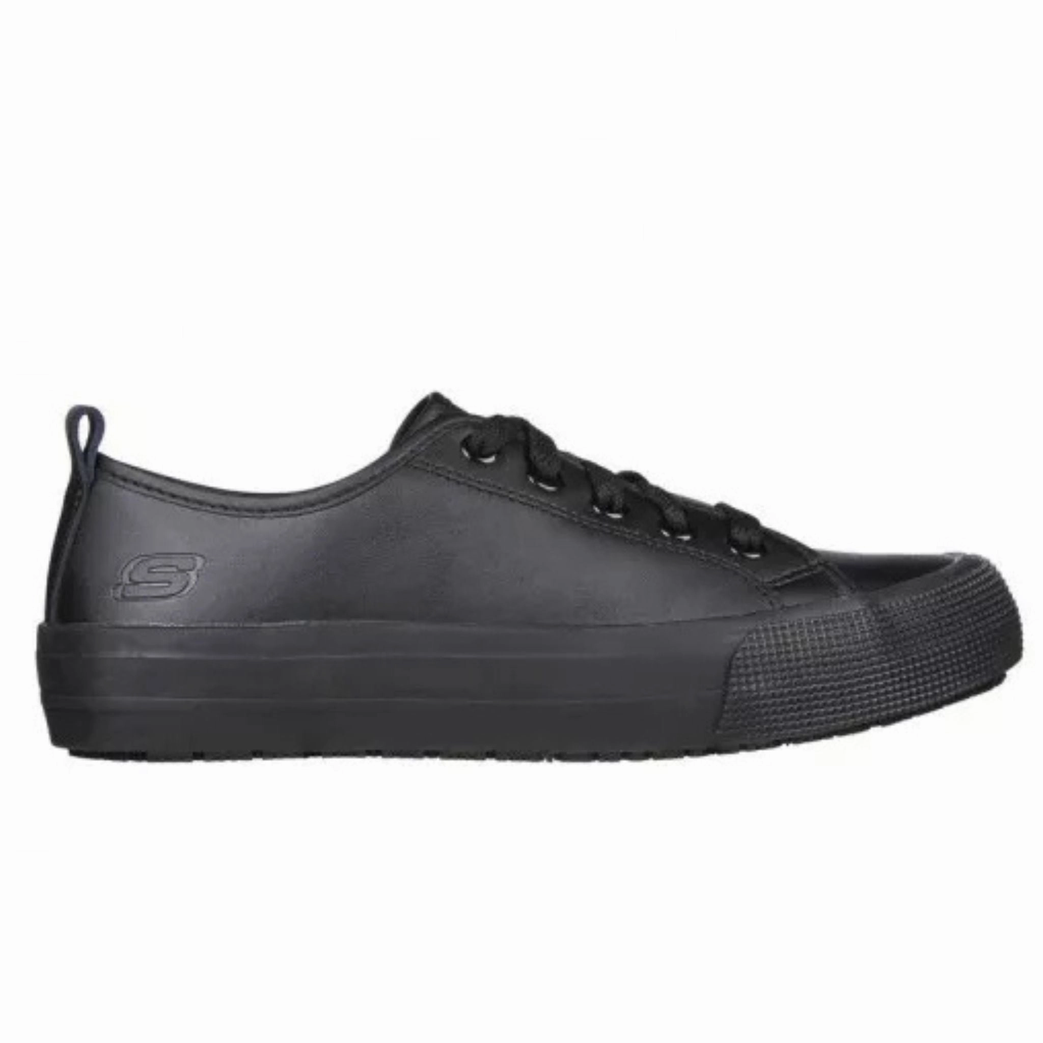 Easy Steps Water Resistant Finish Skechers Women's 108118 Alvie Black Work Shoes